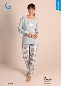 PIGIAMA DONNA M/L 5041 Tellini S.r.l. Ingrosso Abbigliamento
